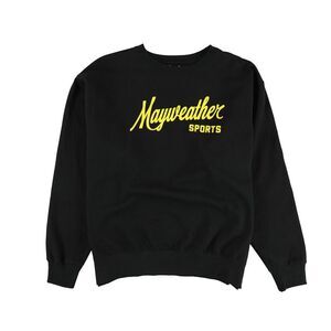 Mayweather Sports Mens Script Logo Sweatshirt, Black, NWT